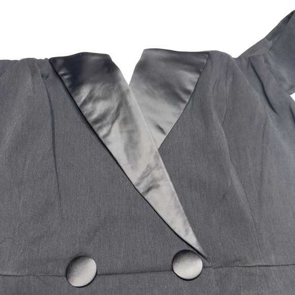 City Chic Sexy Tuxe  Jumpsuit Off The Shoulders - Picture 10 of 13